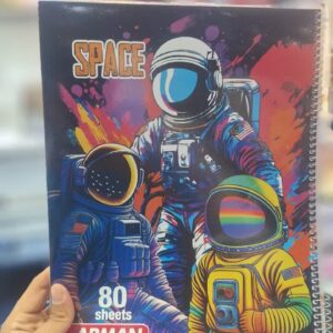 دفتر رحلی نقاشی مجلد 80 برگ آرمان
